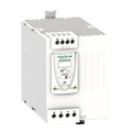 Schneider Electric ABL8WPS24200 24V DC power supply, 200 W, DIN rail mount, wide input range, and reliable output for industrial control systems.