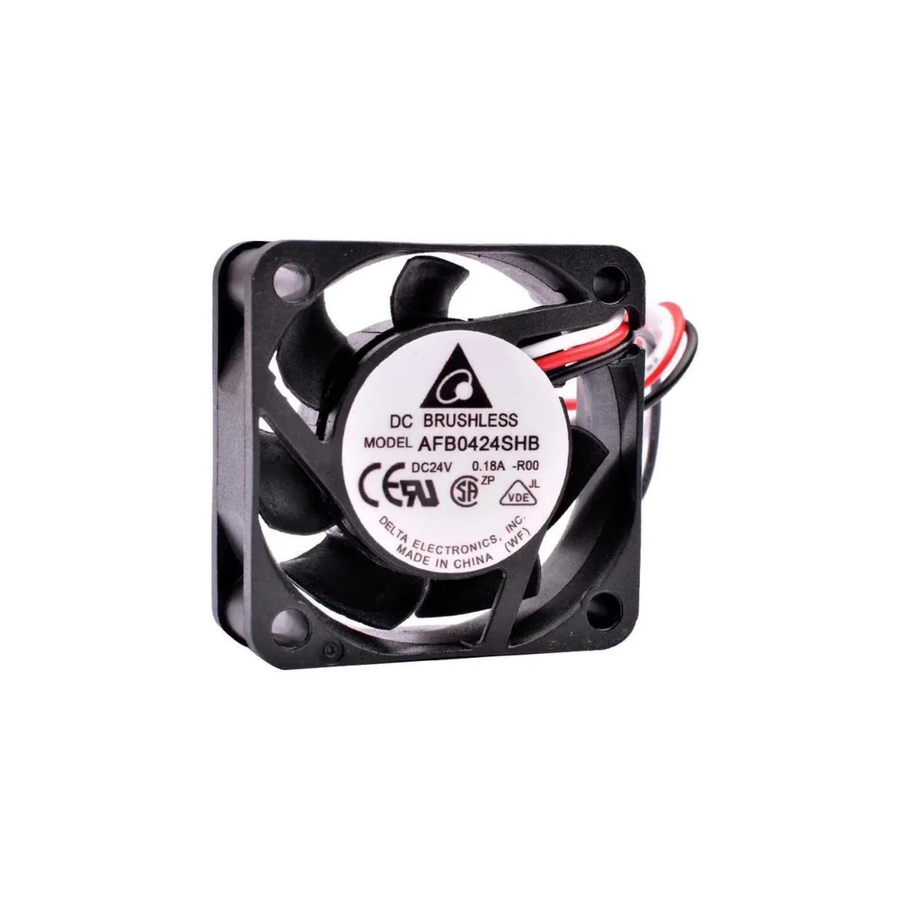 Delta AFB0424SHB-R00 ventilation fan designed for industrial cooling applications, offers reliable performance and robust design.