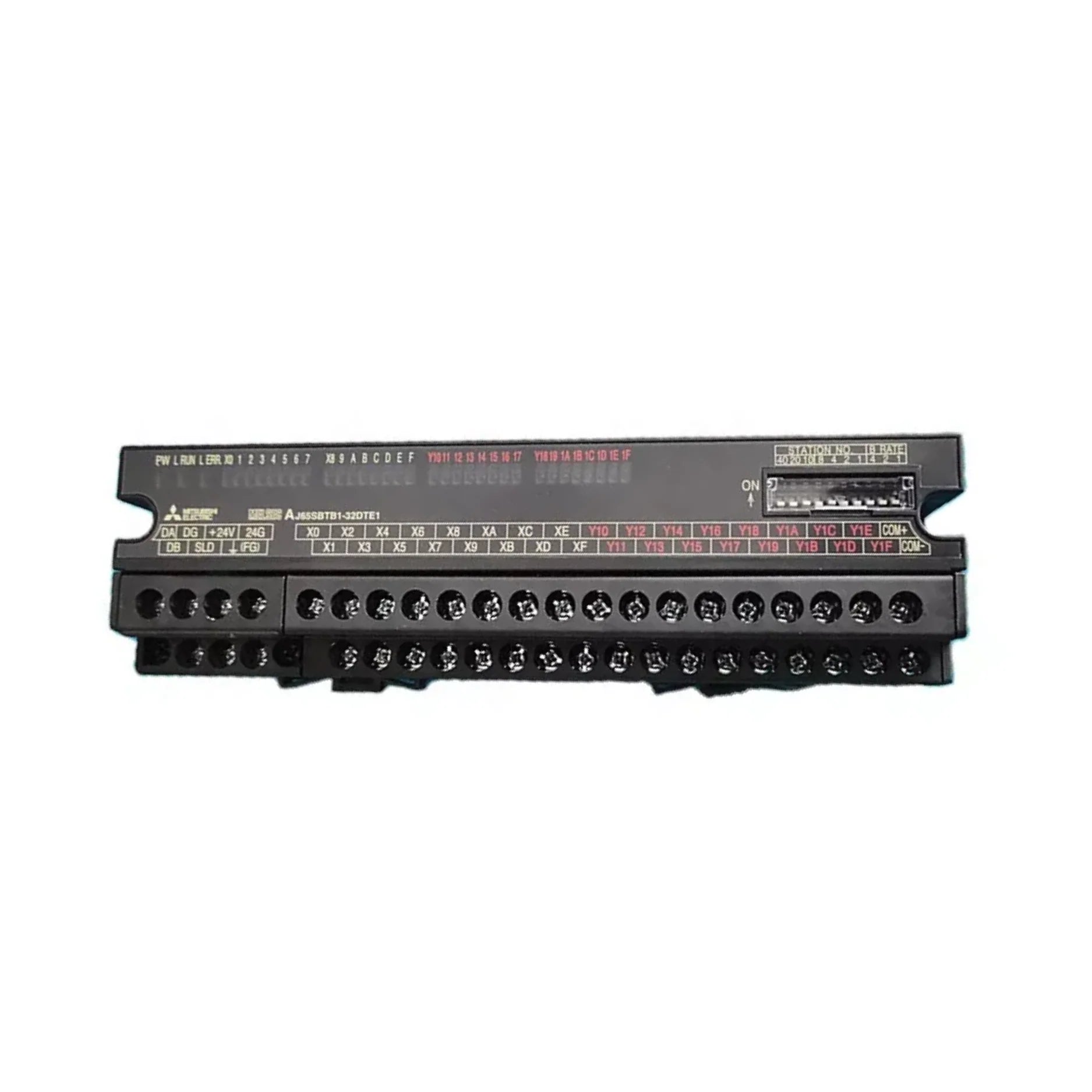 Mitsubishi AJ65SBTB1-32DTE1 base unit, 32 I/O, integrated EtherNet/IP, iQ‑R series