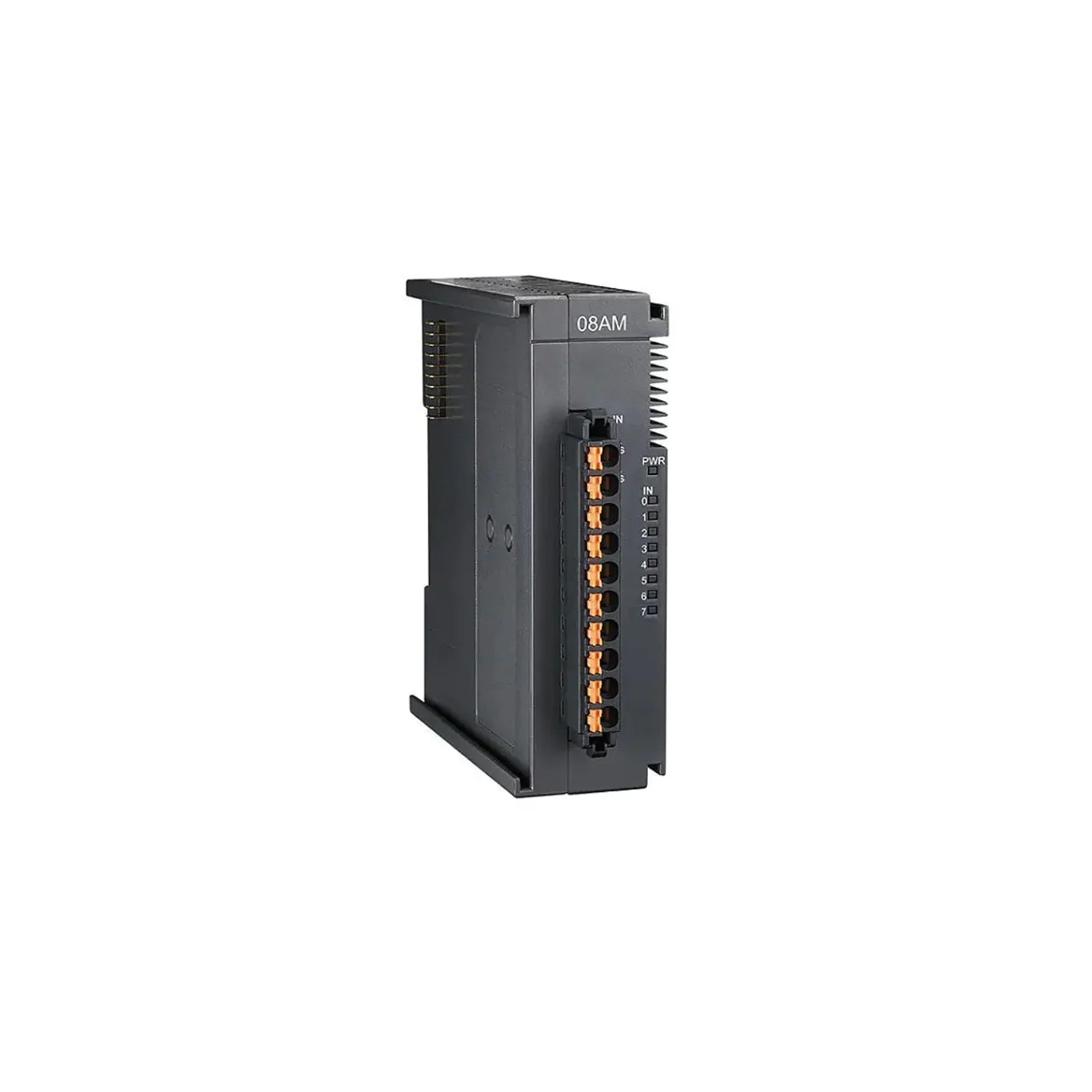 Delta AS08AM10N-A 8-channel analog output module for Delta AS series PLC industrial automation systems.