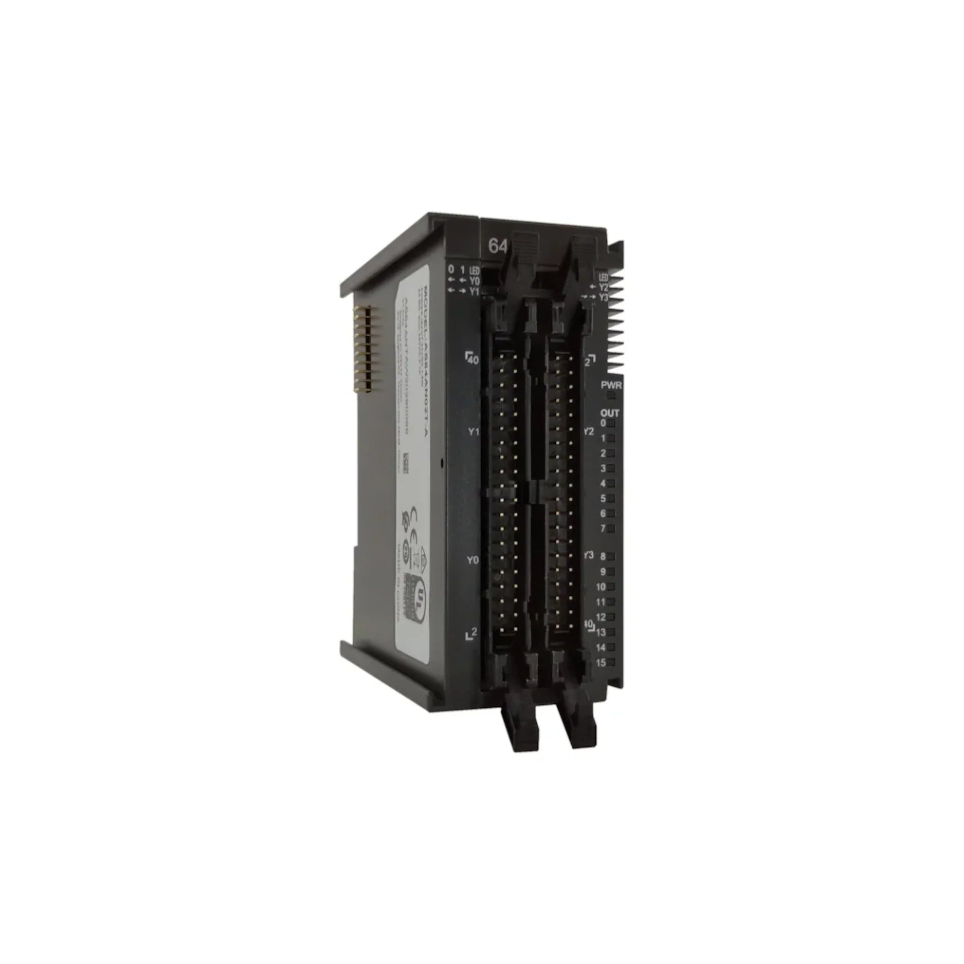 Delta AS64AN02T-A 64-point sinking digital input module for Delta AS series PLC automation systems.