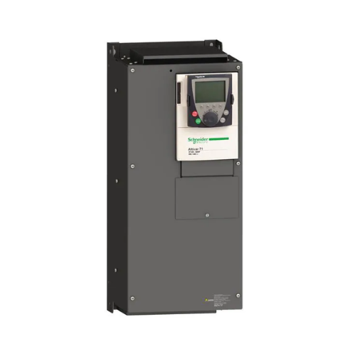 Schneider Electric ATV71HD75N4 Altivar 71 drive, 75 kW (100 HP), 380–480V, with EMC filter and advanced motor control features.