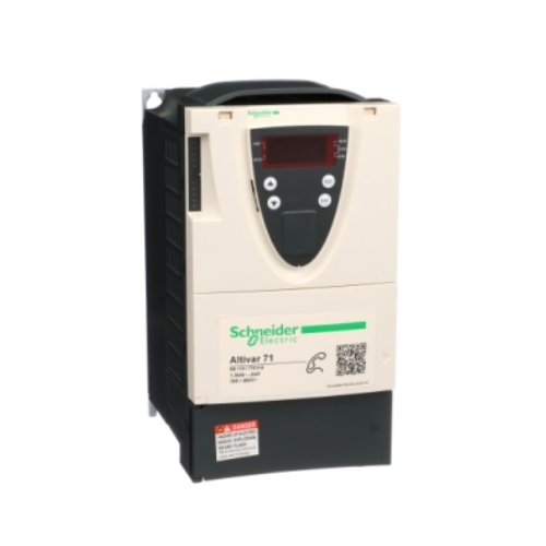Schneider Electric ATV71HU15N4Z Altivar 71 drive, 1.5 kW (2 HP), 380–480V, 3-phase, with advanced motor control and safety features.