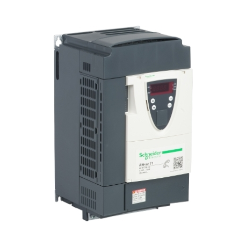 Schneider Electric ATV71HU55N4Z Altivar 71 variable speed drive, 5.5 kW (7.5 HP), 380–480V, for industrial motor control.