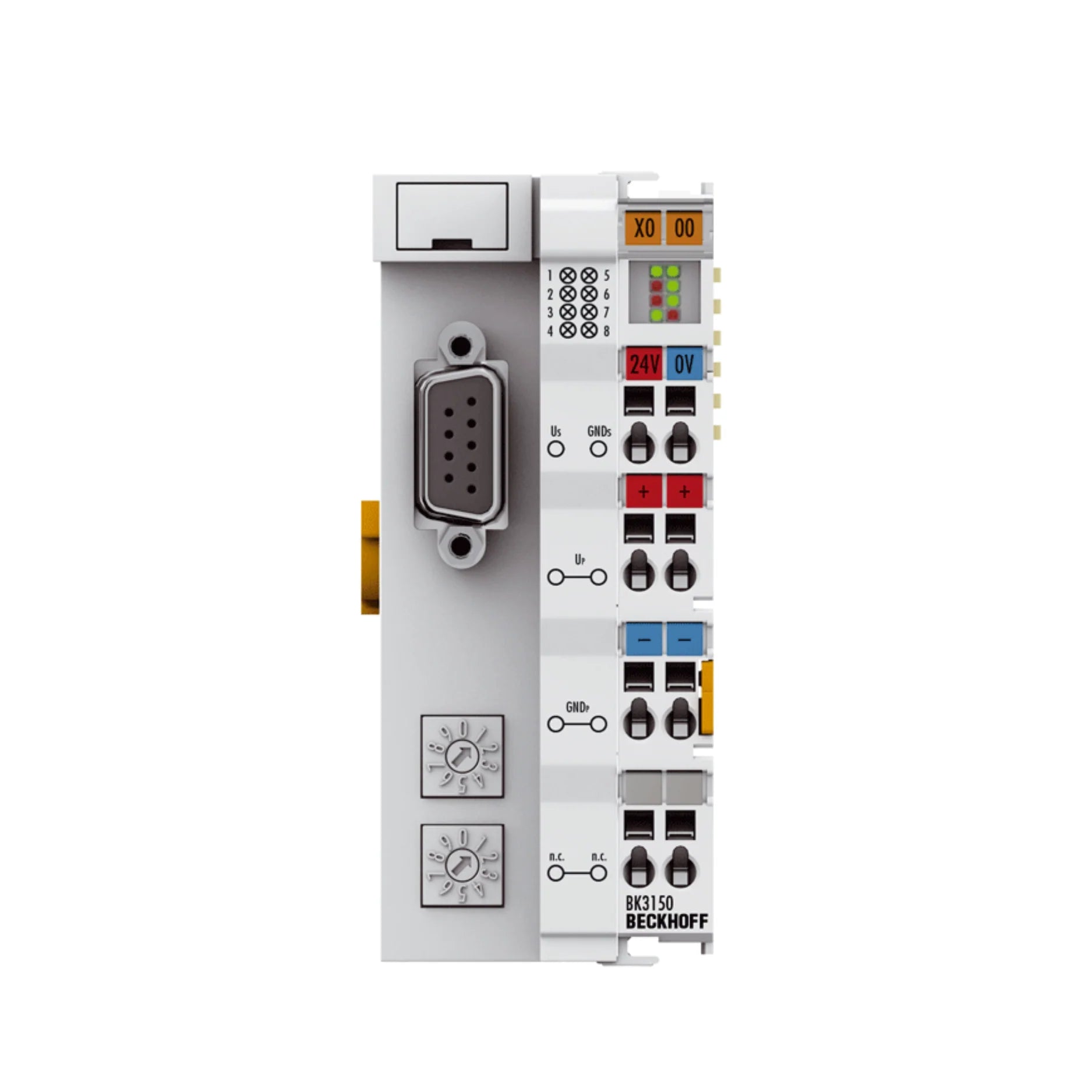 Beckhoff BK3150 PROFIBUS Bus Coupler for seamless integration of Bus Terminals into PROFIBUS networks, ensuring efficient data exchange.
