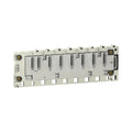 Schneider Electric BMXXBP0600 Modicon X80 backplane, 6 slots, DIN rail mounted, for M340 and M580 I/O and communication modules.