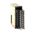 Omron CJ1W-OC201 8-point relay output unit with independent commons, supporting up to 250 VAC/24 VDC at 2 A per point for CJ/NJ series PLCs.