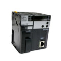 Omron CJ2H-CPU64-EIP PLC with 50K steps program capacity, 160K words data memory, built-in EtherNet/IP, RS-232C, and USB ports for industrial automation.