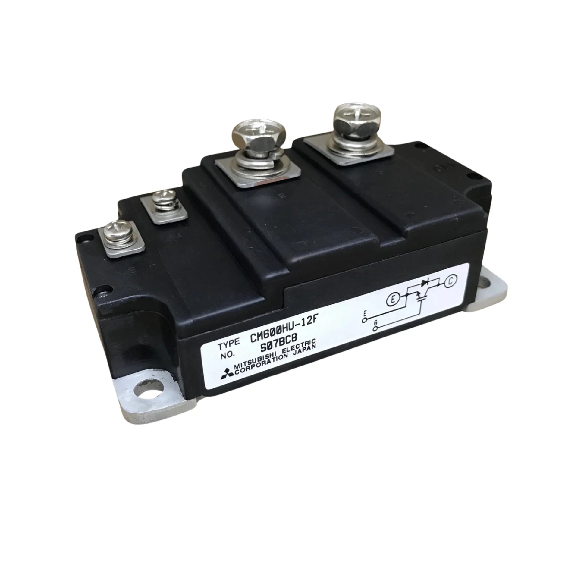 Mitsubishi CM600HU-12F IGBT module, 600 A, 600 V, chassis mount
