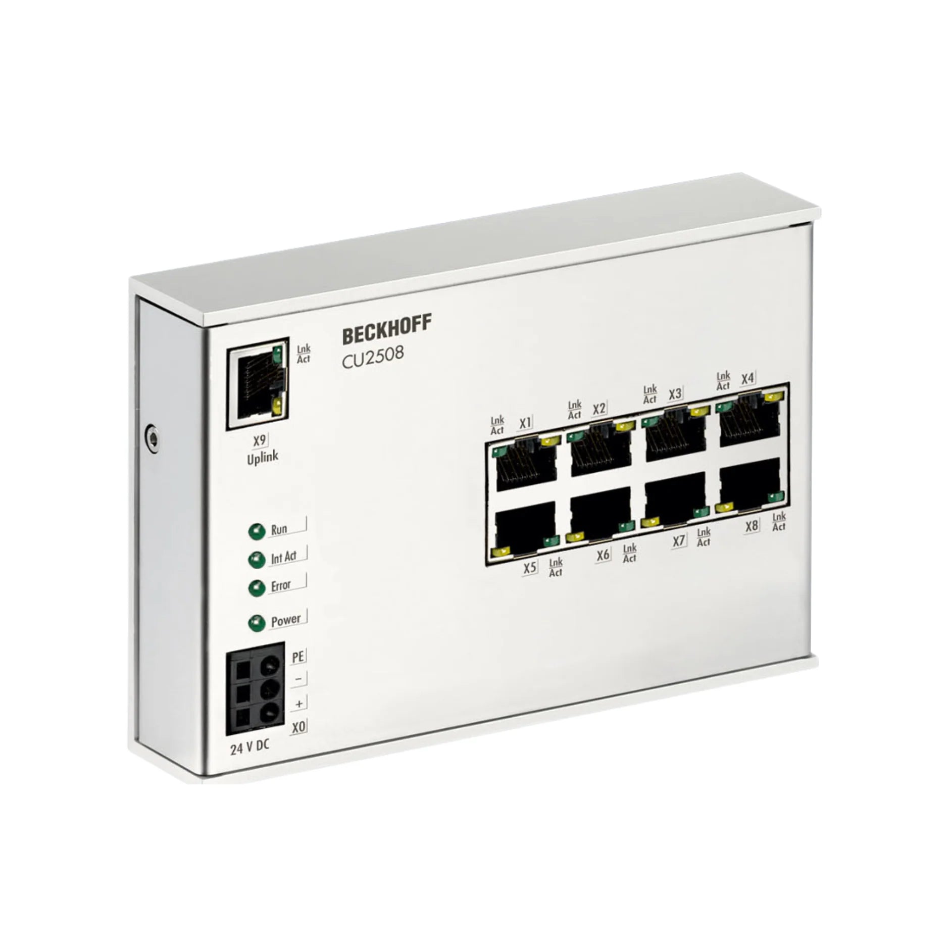 Beckhoff CU2508 8-port EtherCAT switch PCIe card, real-time automation networking