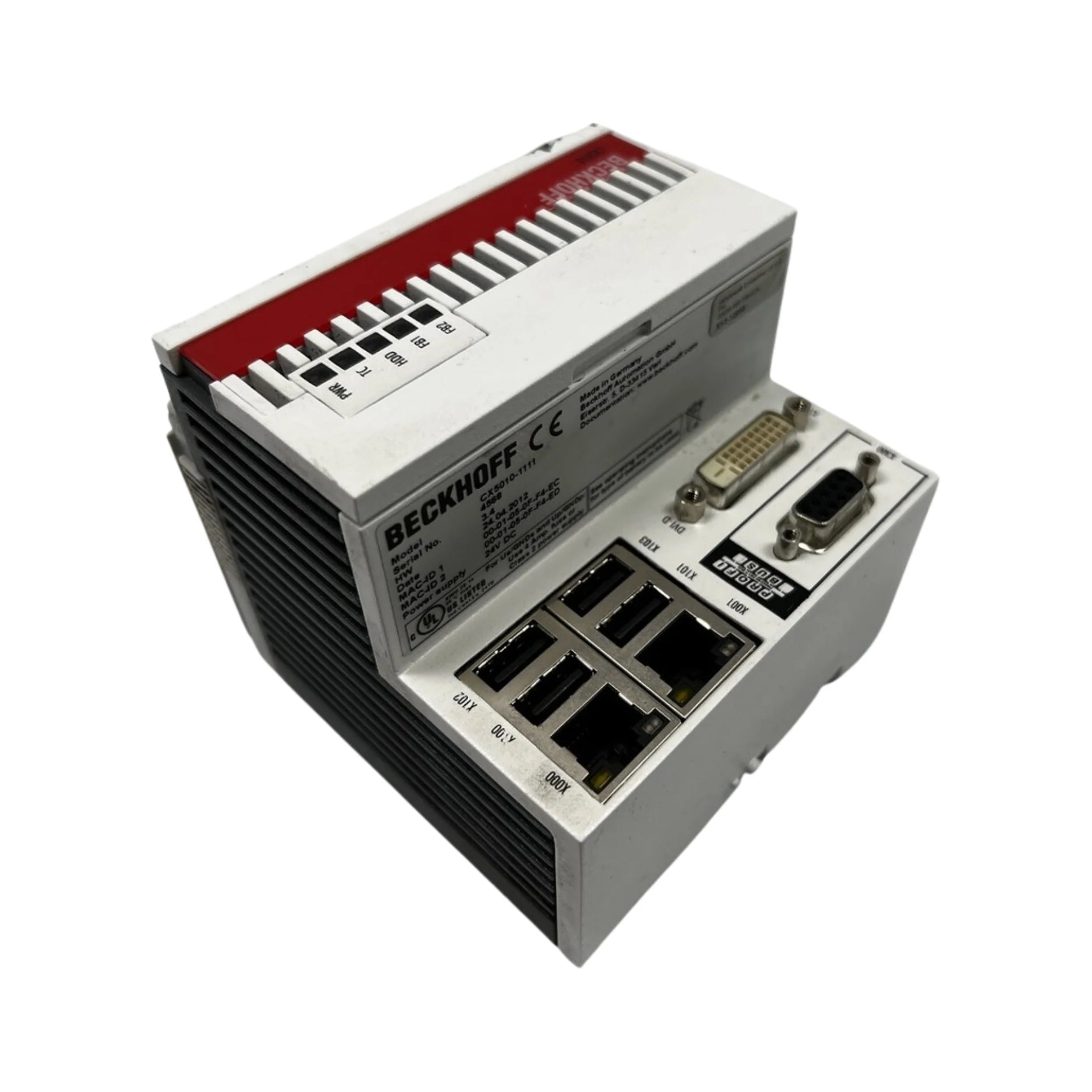 Beckhoff CX5010-0111 Embedded PC, Intel Atom Z510 1.1 GHz, fanless, DIN rail