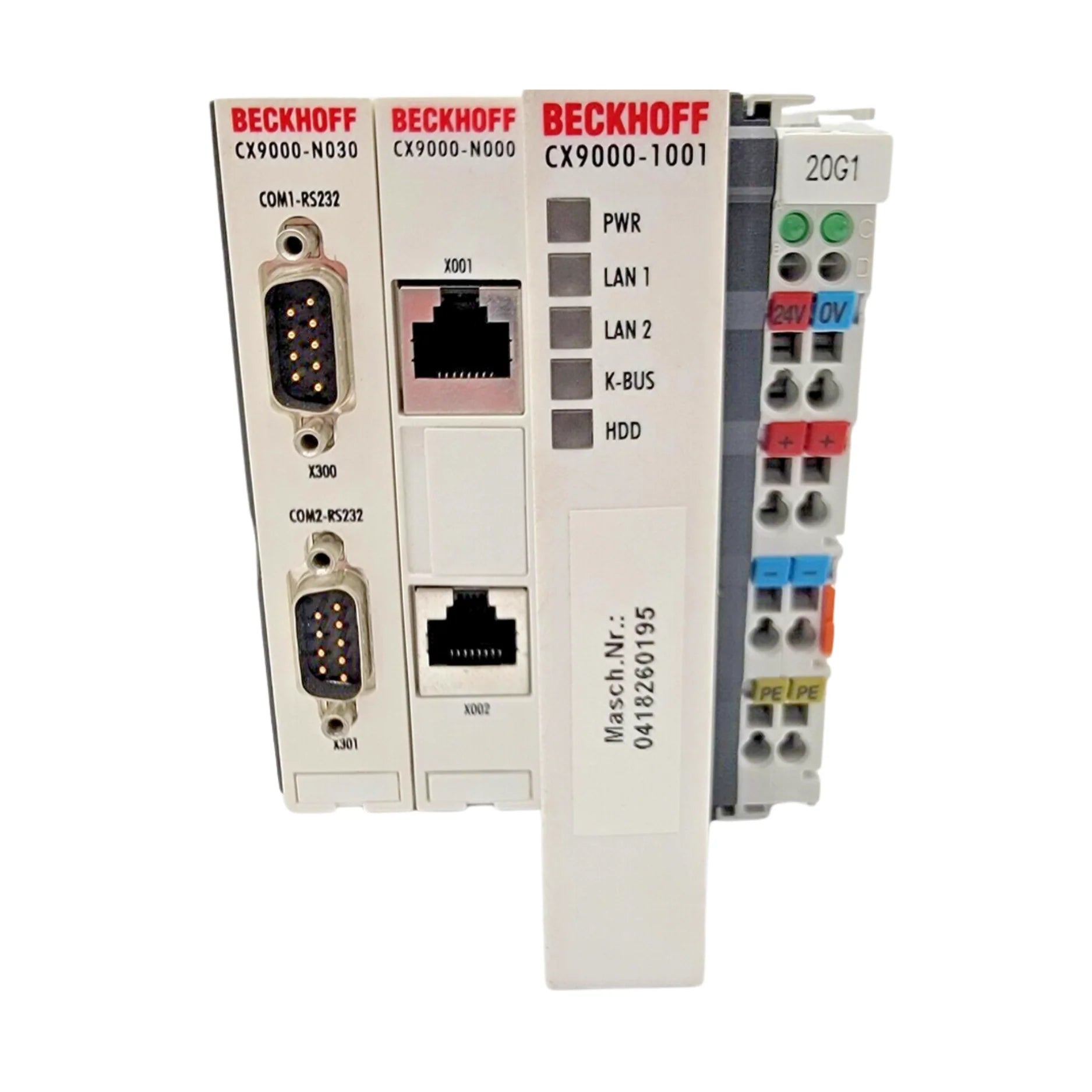 Beckhoff CX9000 Embedded PC, ARM CPU, Ethernet, K-Bus, DIN rail controller