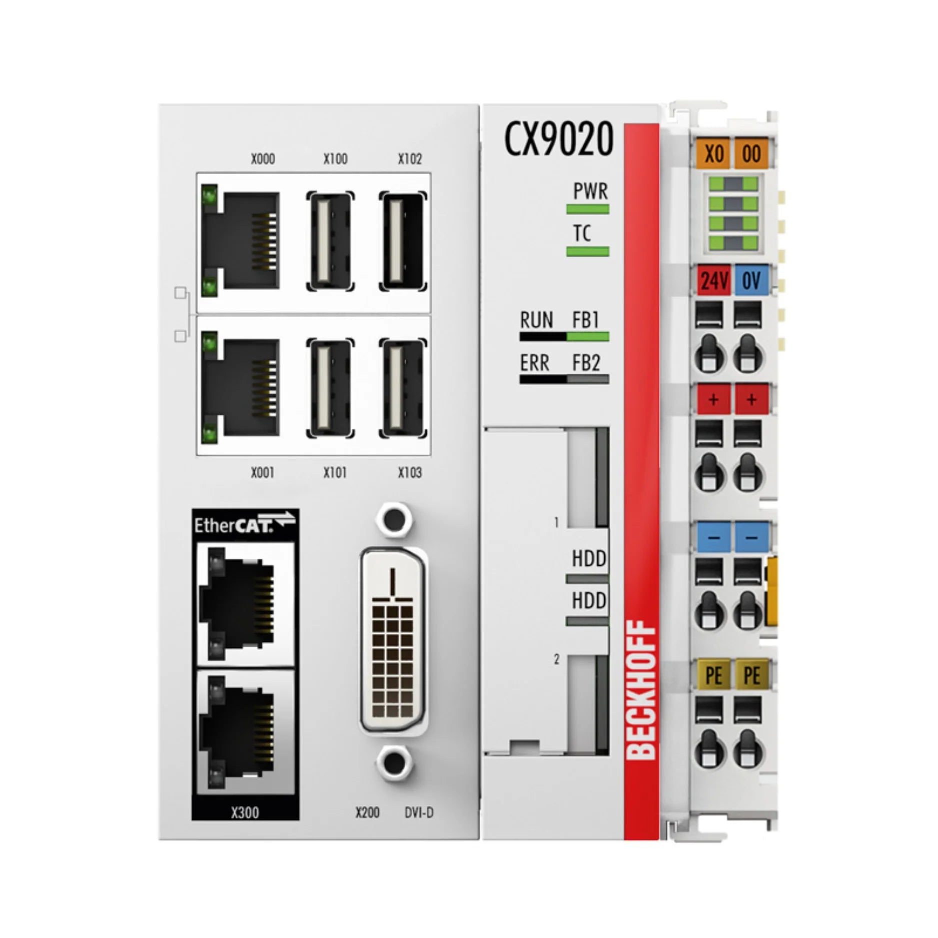 Beckhoff CX9020-0111 embedded PC, ARM Cortex-A8 1 GHz, 512 MB RAM, EtherCAT