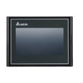 Delta DOP-103BQ 4.3" compact HMI with 480x272 resolution, USB and RS-232/485 ports, ideal for basic industrial automation systems.