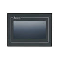 Delta DOP-107BV 7" HMI with 800x480 TFT, Cortex-A8 CPU, USB ports, and COM interface, ideal for industrial automation panels.