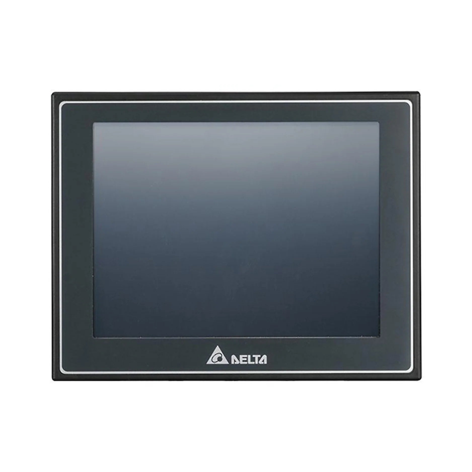 Delta DOP-107EG 7" HMI with 800x480 TFT screen, Ethernet, USB, and serial ports for industrial control systems.