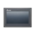 Delta DOP-110CS 10.1" HMI with 1024x600 resolution, Ethernet, USB, and serial ports for advanced industrial automation systems.