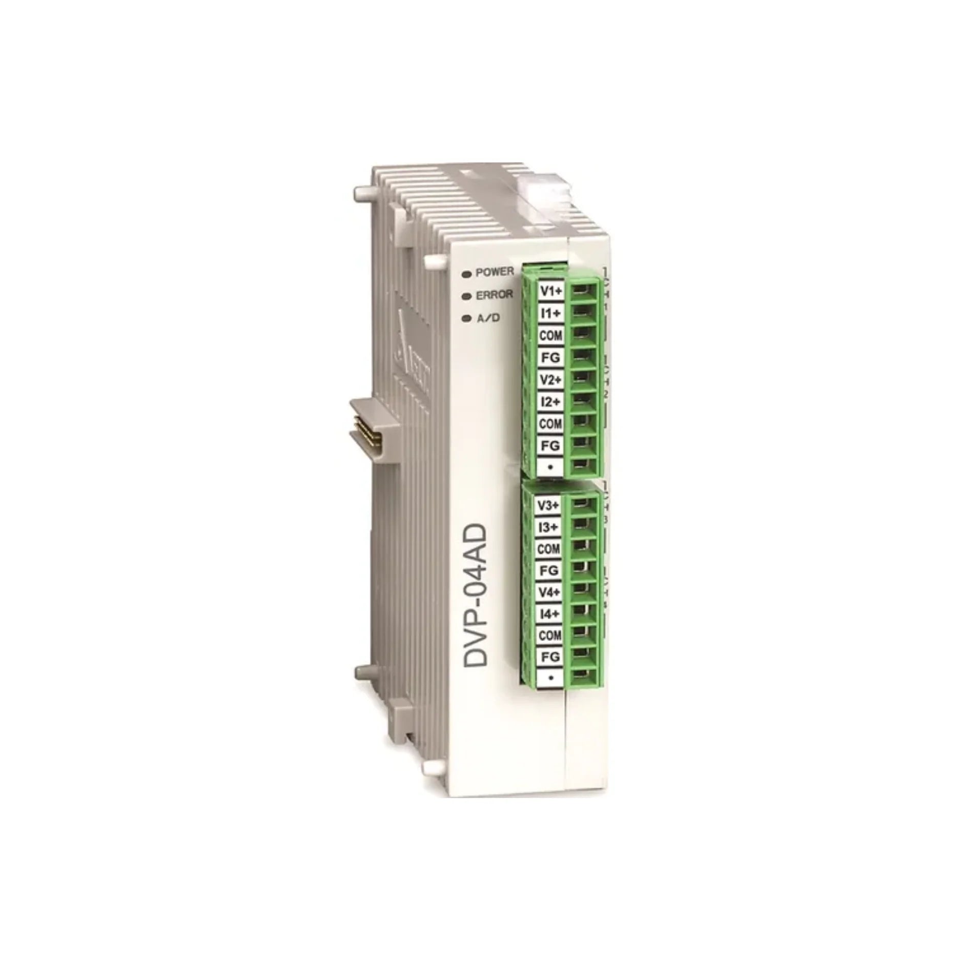 Delta DVP-04AD-S PLC Module, a dependable and compact control solution for industrial applications.
