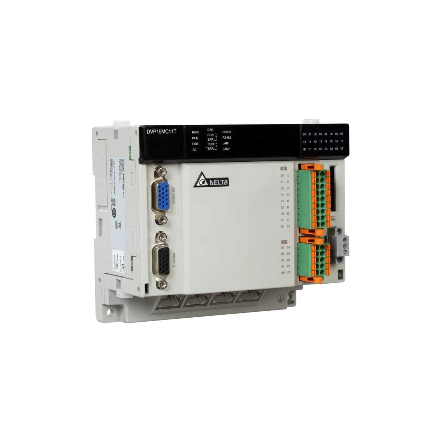 Delta DVP50MC11T-06 PLC Module with advanced automation control and reliable industrial communication, ideal for diverse environments.