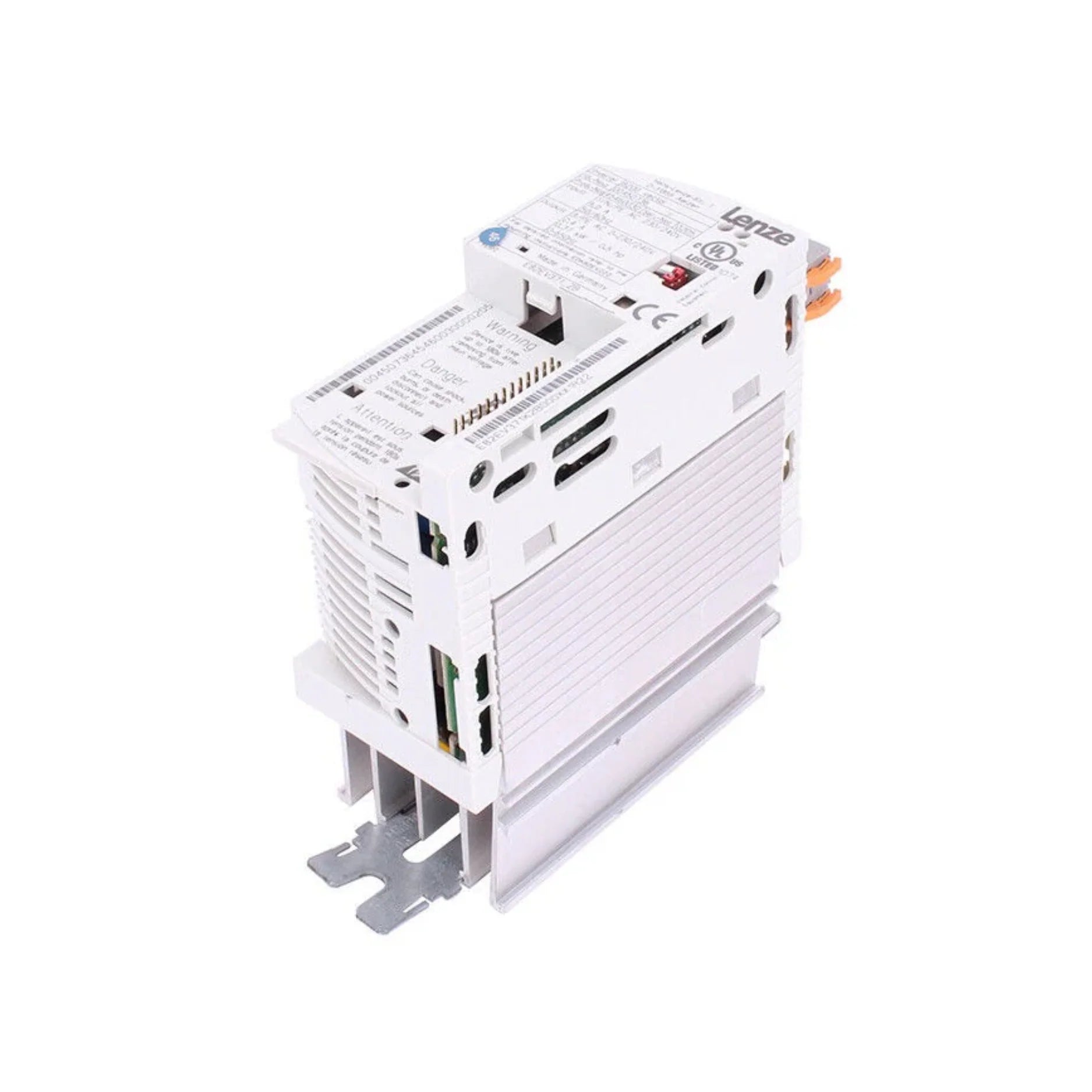 Lenze E82EV371-2B frequency inverter, 0.37 kW, 200–240 V AC input, compact design for precise industrial motor control.