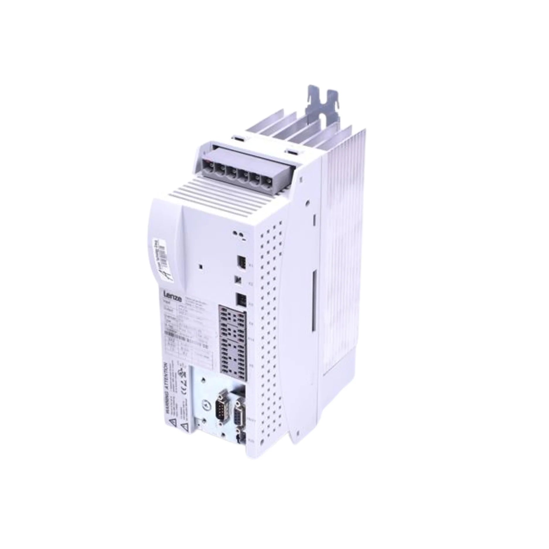 Lenze ECSEA008C4B 8A servo axis module, ECS series, 0–565V DC input, IP20 protection for industrial automation systems.