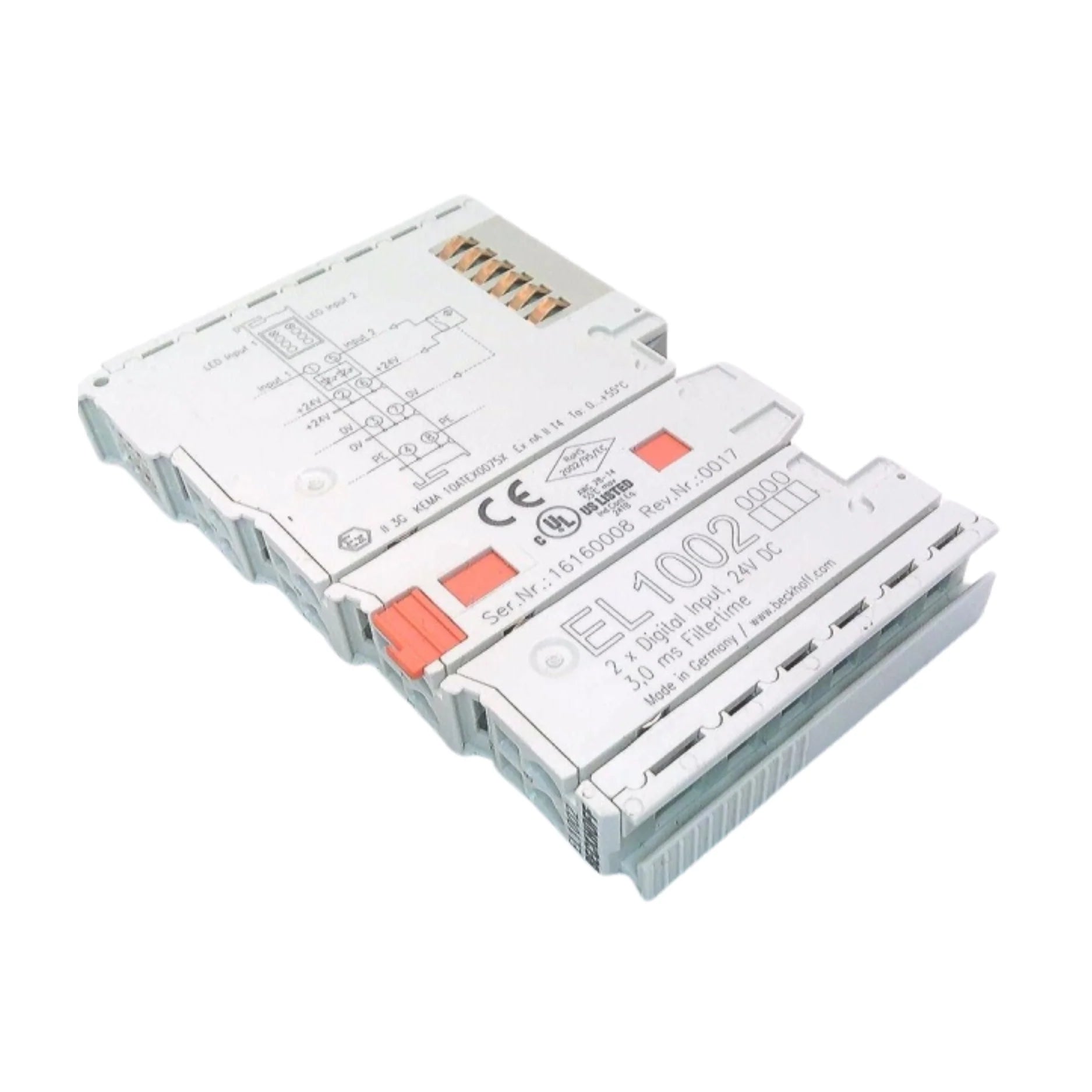 Beckhoff EL1002 digital input terminal, 2-channel, 24 V DC, EtherCAT