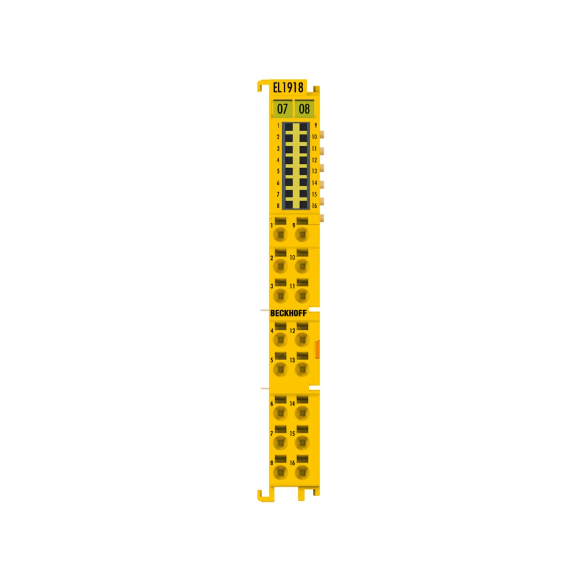 Beckhoff EL1918-2200 digital input terminal, 8-channel, 24 V DC, high-speed for industrial automation and machine control.