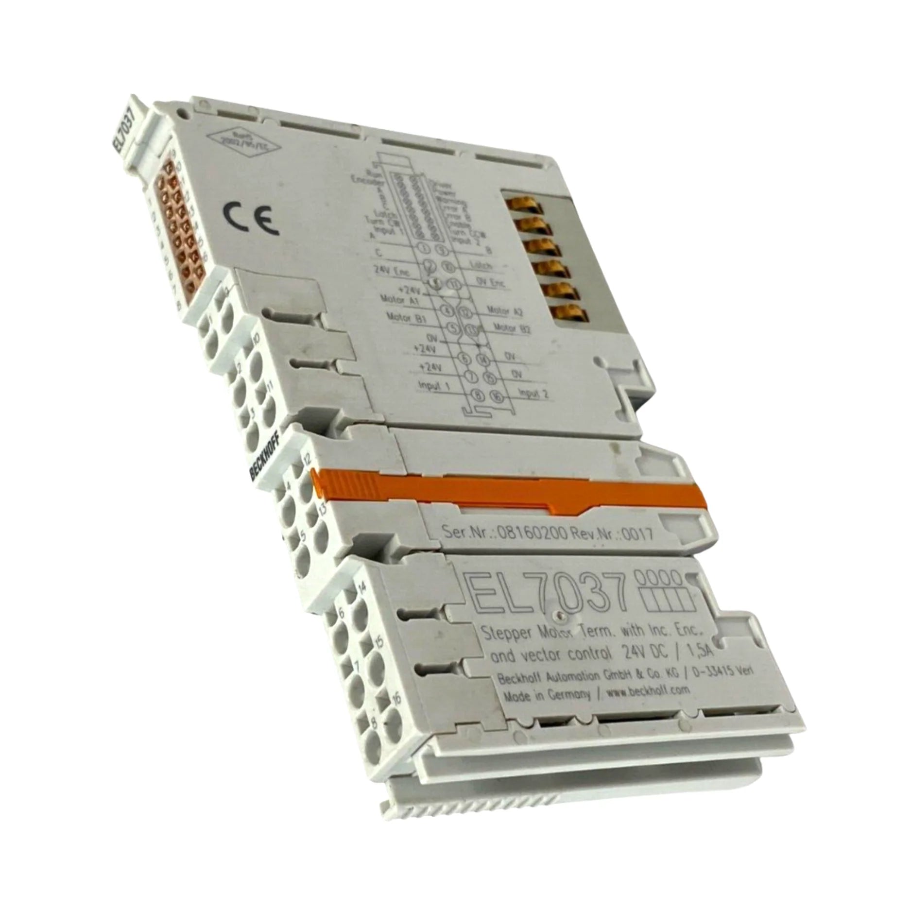 Beckhoff EL7037 stepper motor output terminal, 1-channel, 50 V DC, 5 A, EtherCAT