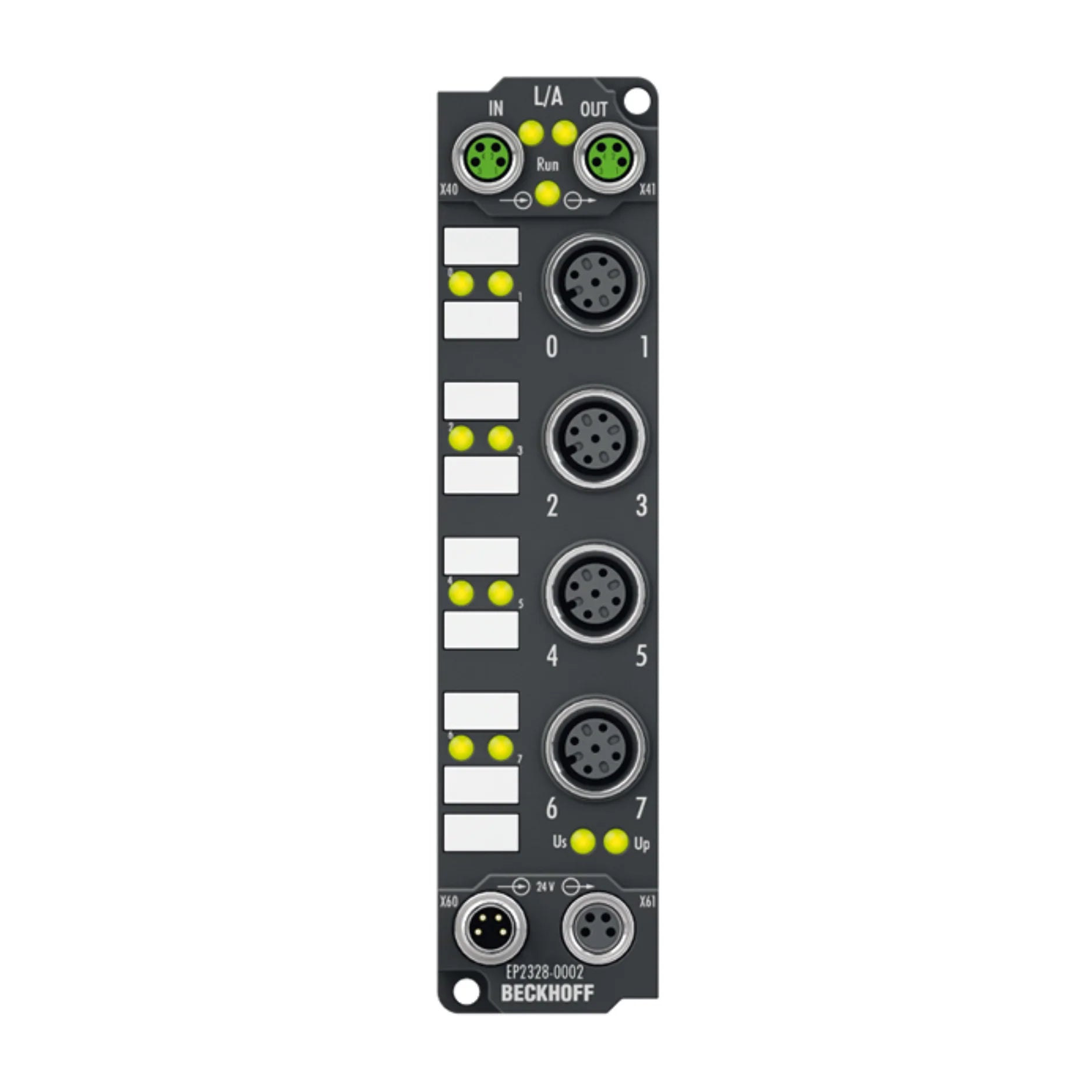 Beckhoff EP2328-0002 EtherCAT Box, 8 digital inputs, 8 digital outputs, IP67