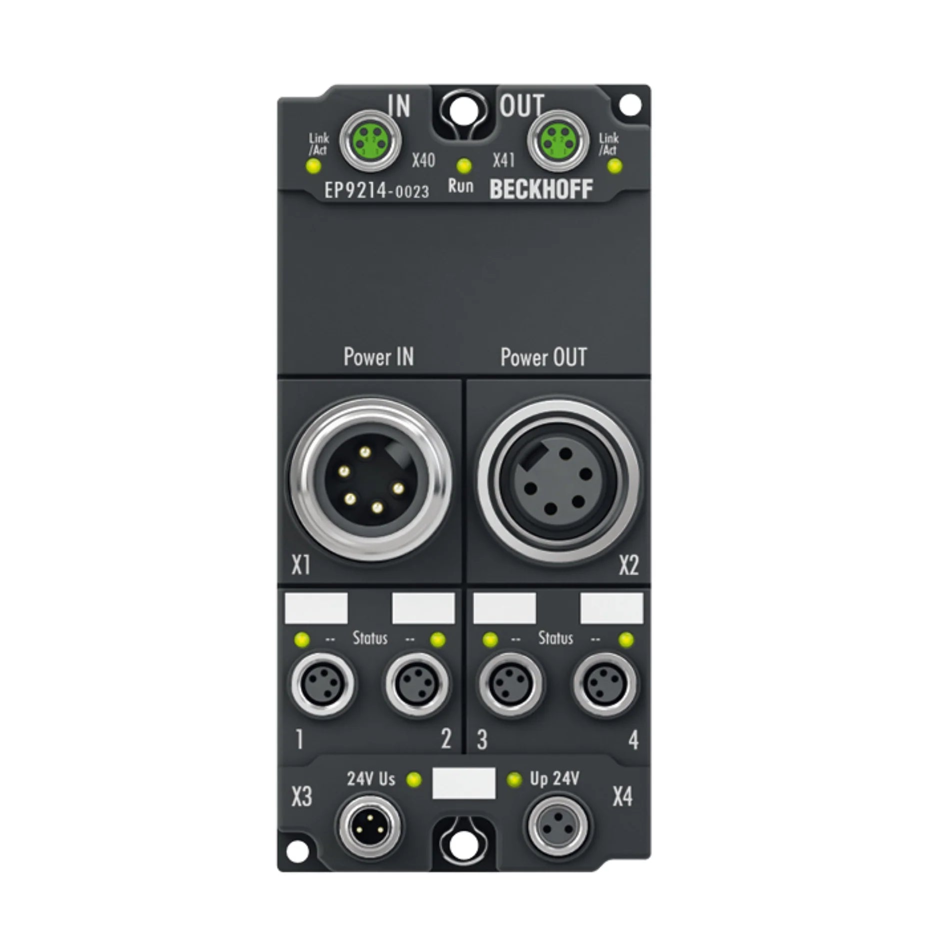 Beckhoff EP9214-0023 EtherCAT Box power distributor, 4-channel, 24 V DC
