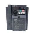 Mitsubishi FR-D740-0.4K-CHT VFD, 0.4kW, 3-phase 380–480V, compact D700 Series drive for light-duty motor control.