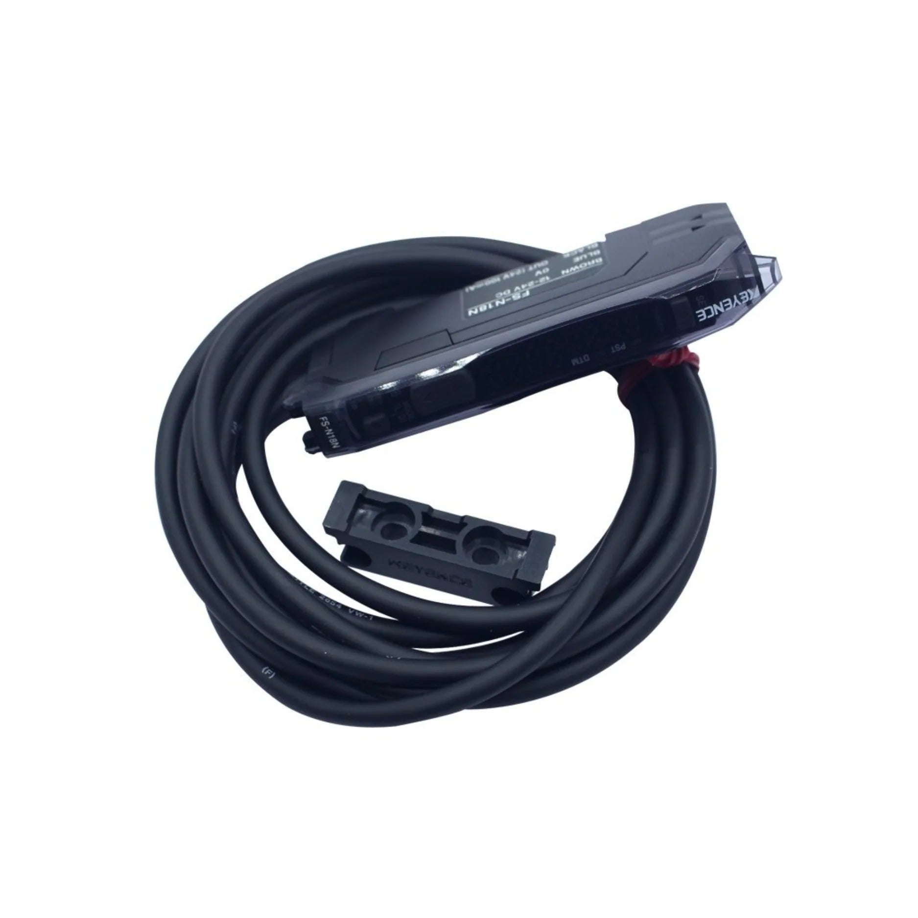 Keyence FS-N41P digital fiber optic sensor amplifier with PNP output, offering high-speed detection and easy integration for industrial applications.