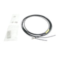 Keyence FU-67 fiber optic sensor head with threaded barrel for compact, high-precision object detection in industrial automation systems.