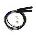 Keyence FU-A100 long-range fiber optic sensor head with heat-resistant sleeve for tough industrial detection. Shop now.