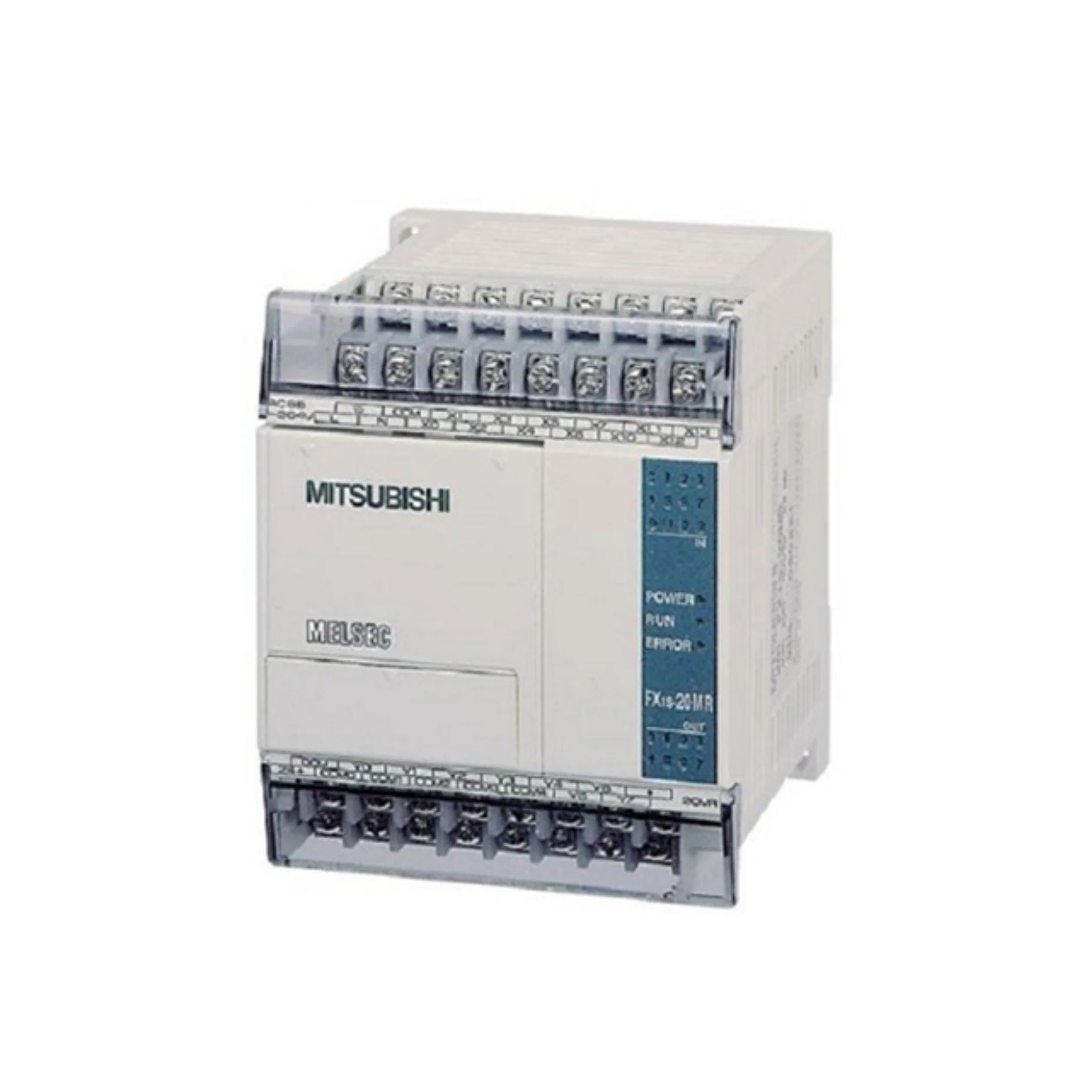 Mitsubishi FX1S-20MT-001 PLC, 20 I/O, 24 V DC, transistor outputs, compact FX1S series CPU