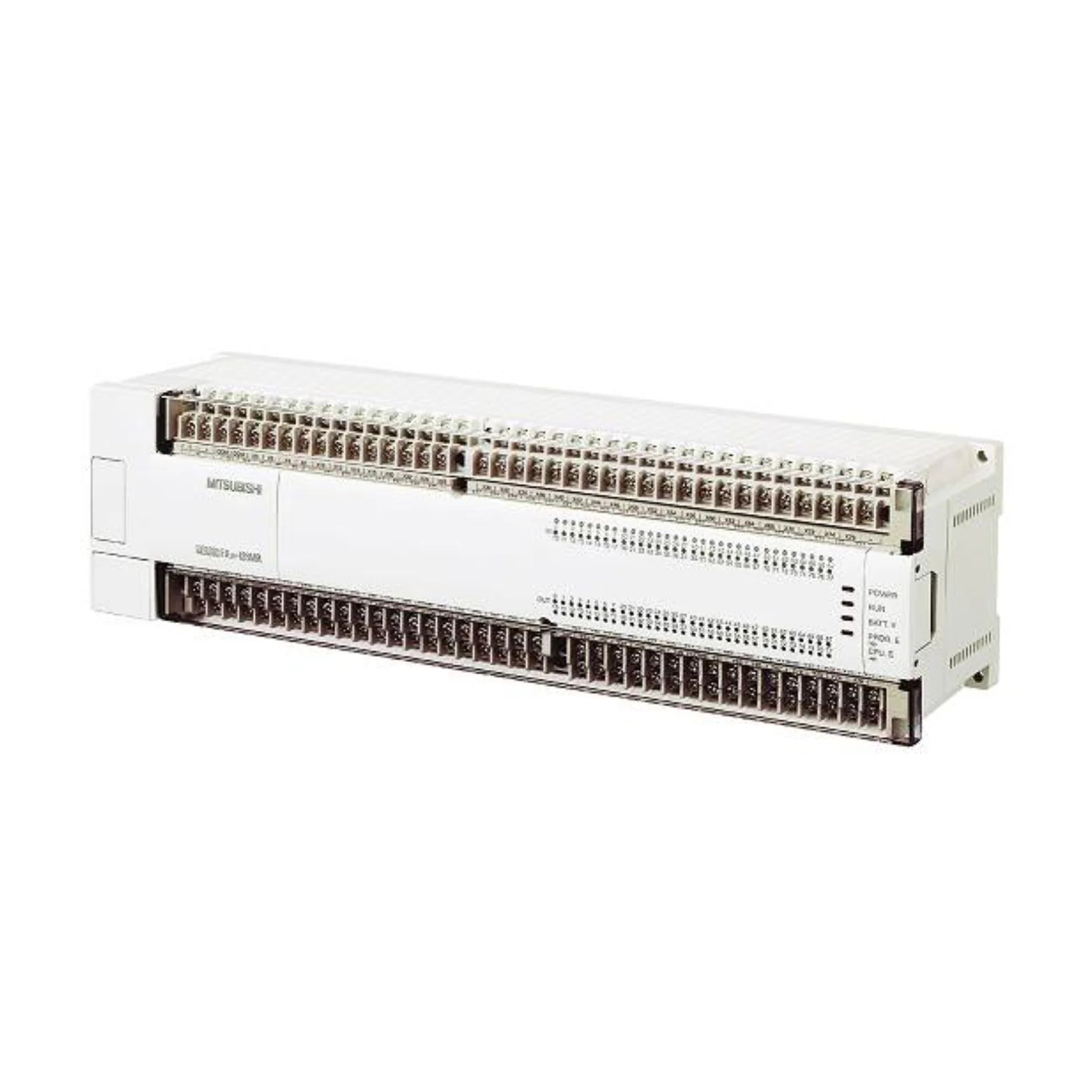 Mitsubishi FX2N-128MT-ES/UL PLC with 128 I/O and UL certification for high-capacity industrial control systems.