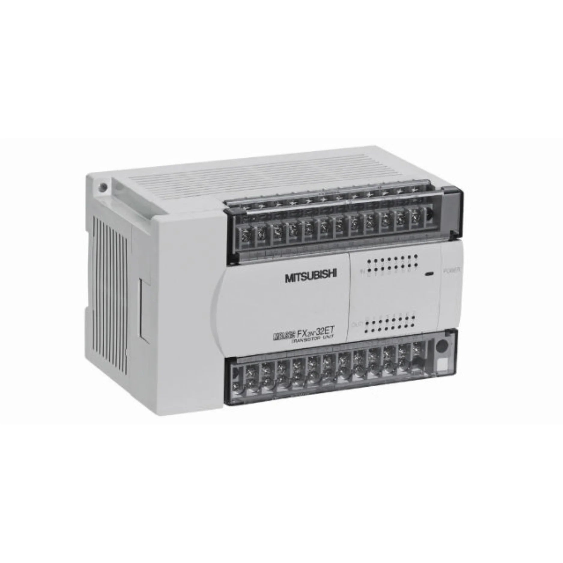 Mitsubishi FX2N-48MT-ES/UL compact PLC with 48 I/O and transistor outputs for fast, UL-certified industrial control.