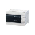 Mitsubishi FX3G-40MR/DS PLC, 40-point unit with 24 digital inputs and 16 relay outputs, 24V DC power supply.