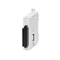 Mitsubishi FX5-4AD-ADP analog input module, 4 channels, 0–10V &amp; 4–20mA, DIN rail adapter for FX5U/FX5UC PLCs.