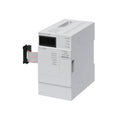 Mitsubishi FX5-CCL-MS CC-Link master module, high-speed communication for FX5U/FX5UC Series PLCs, compact and DIN rail mountable.