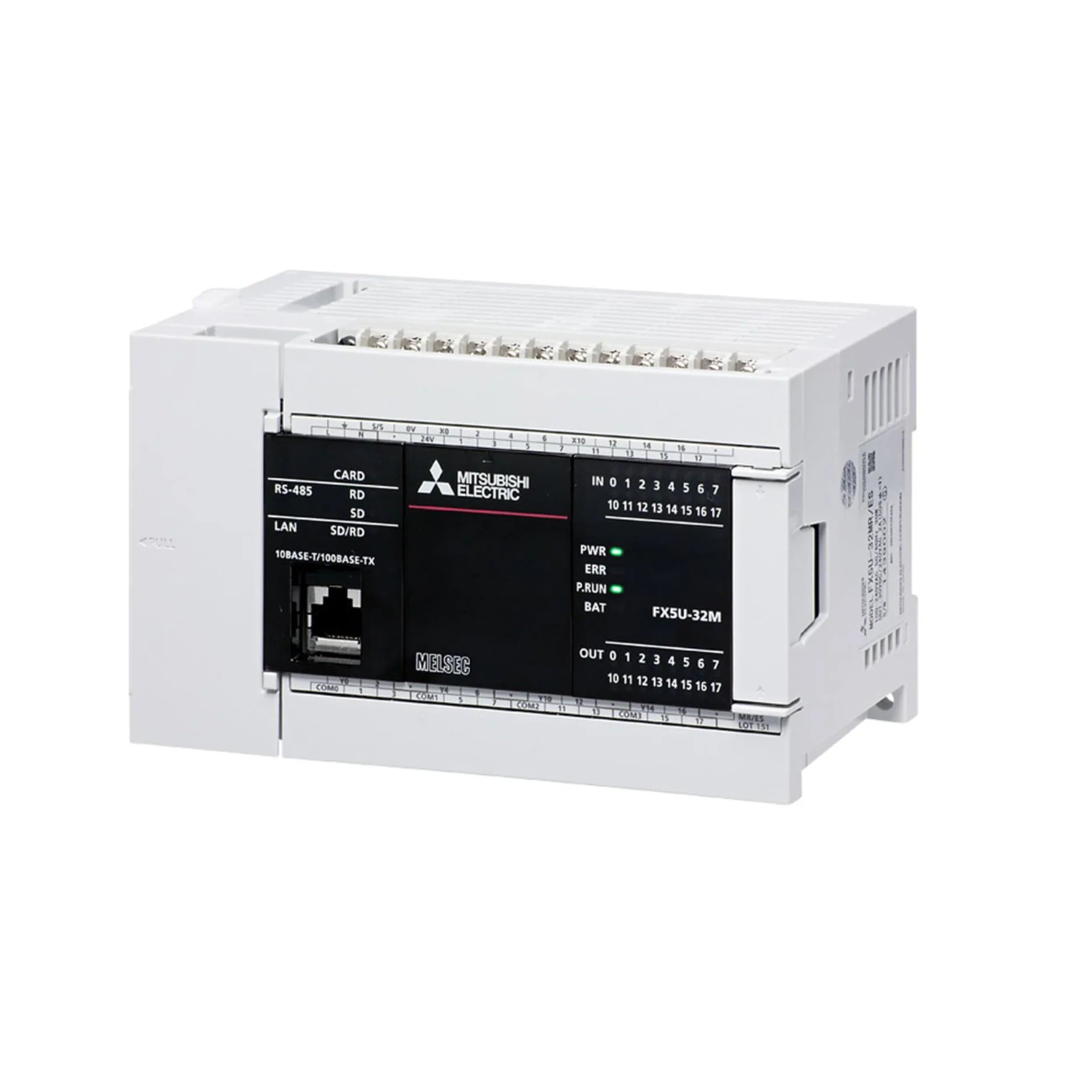 Mitsubishi FX5U-32MT/ESS PLC, 32 I/O, transistor sink output, 24 V DC, FX5U series