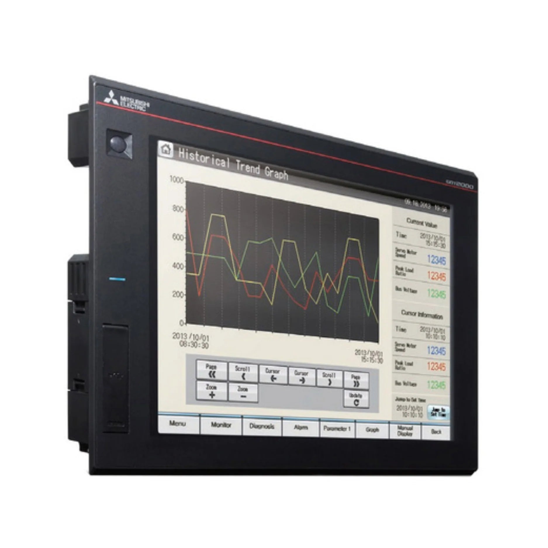 Mitsubishi GT2710-STBD HMI, 10.4” SVGA touchscreen with Ethernet and serial ports, GOT2000 series