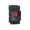 Schneider GV2ME16 motor circuit breaker, 9–14A range, thermal magnetic protection, TeSys GV2 series, DIN rail mount.
