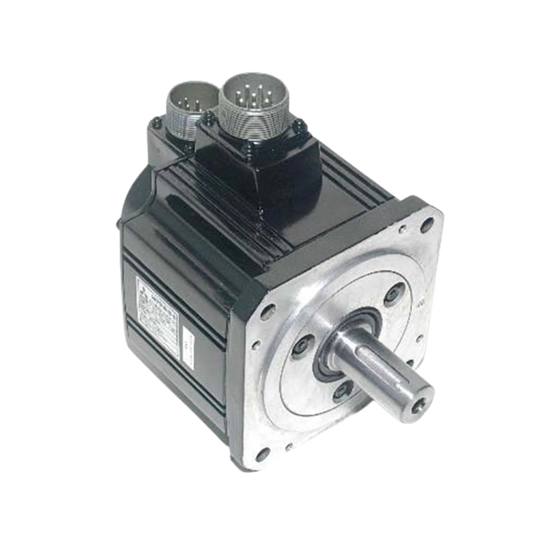 Mitsubishi HC-SFS102 servo motor, 1kW, 200V, 3000 RPM, medium inertia, flange mount, for stable industrial automation.