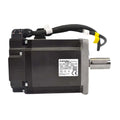 Mitsubishi HG-KR73K servo motor, 0.75kW, low inertia, 22-bit encoder, IP65-rated, keyed shaft, ideal for precise motion control.