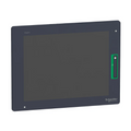 Schneider Electric HMIDT642 HMI with 12.1" touchscreen, dual Ethernet, USB, and serial ports for advanced industrial machine control.