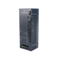 GE IC200PWB001 VersaMax power supply backplane, 24VDC input, DIN rail mount, powers CPU and I/O modules.