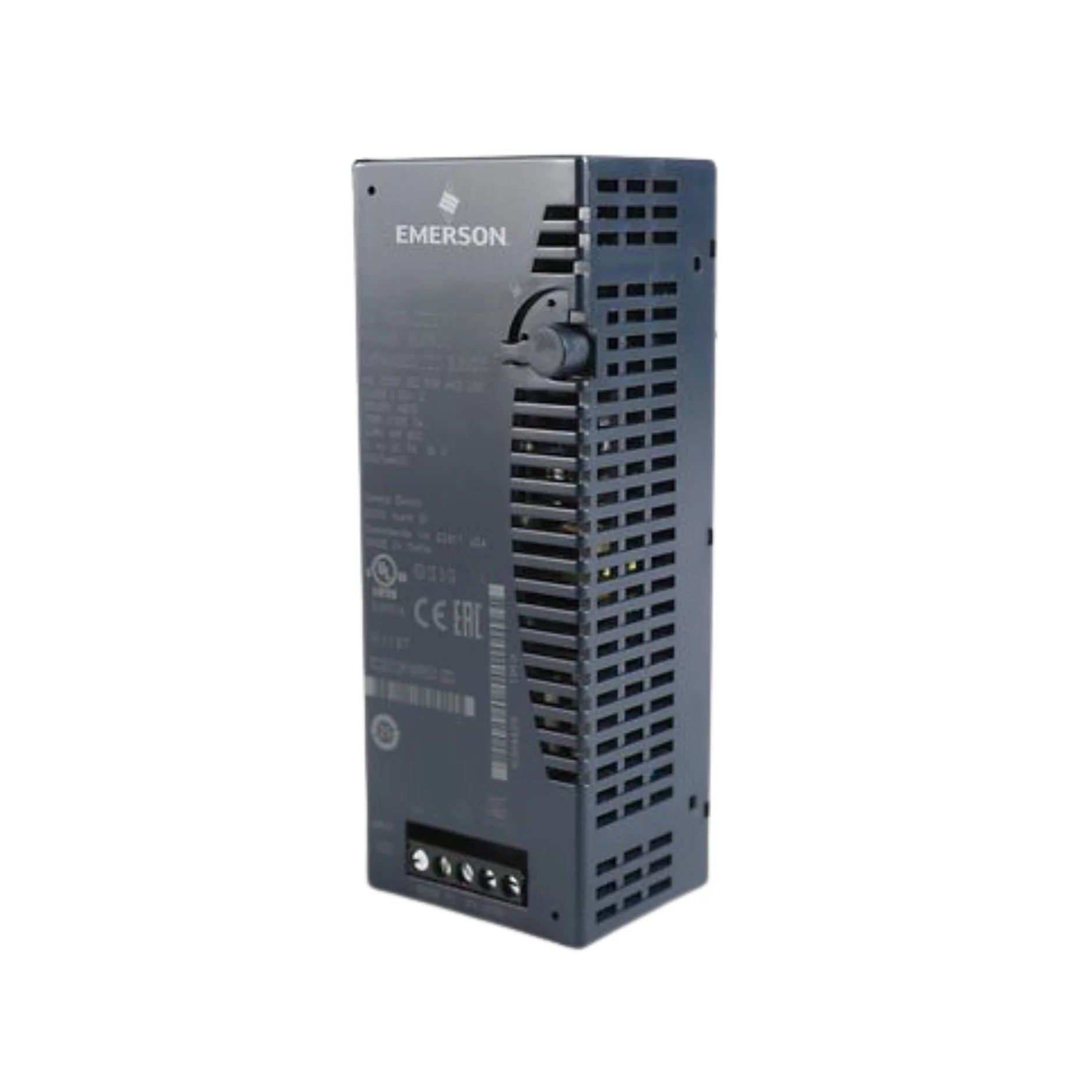 GE IC200PWB001 VersaMax power supply backplane, 24VDC input, DIN rail mount, powers CPU and I/O modules.