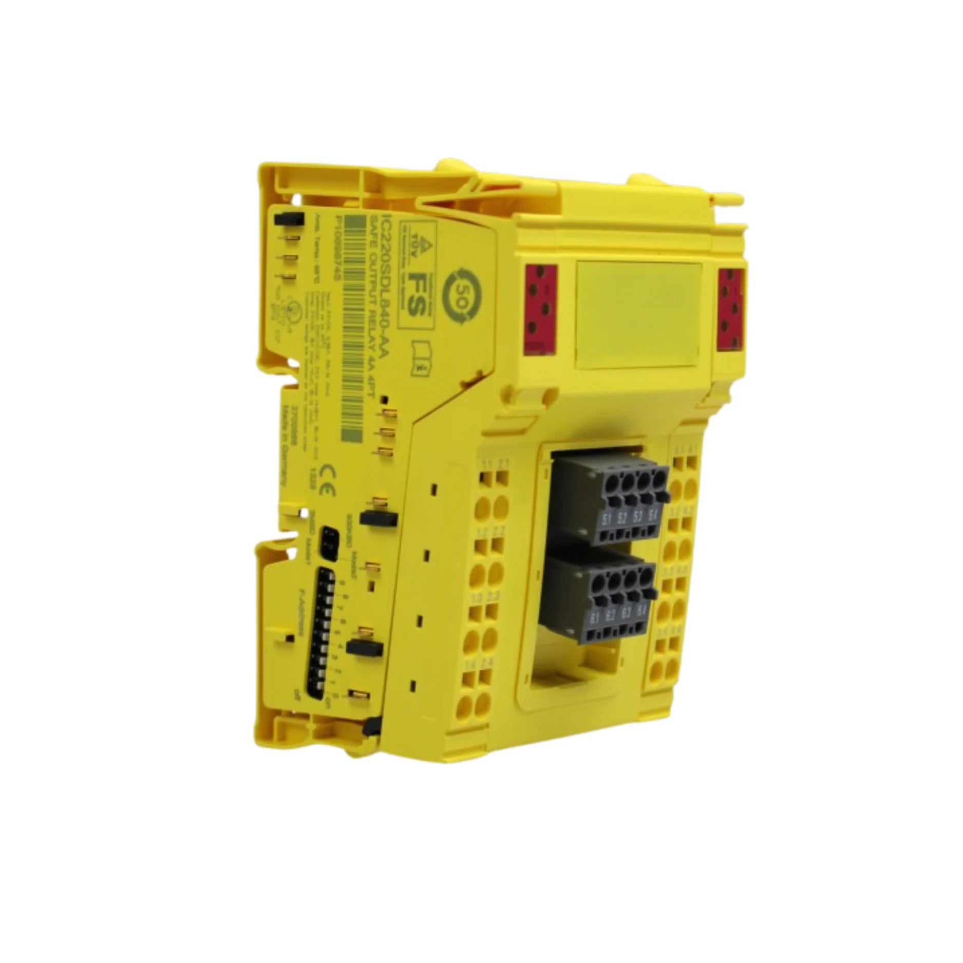 GE IC220SDL840 RS-485 master module, 115.2 Kbps, for VersaMax I/O expansion, DIN rail mount