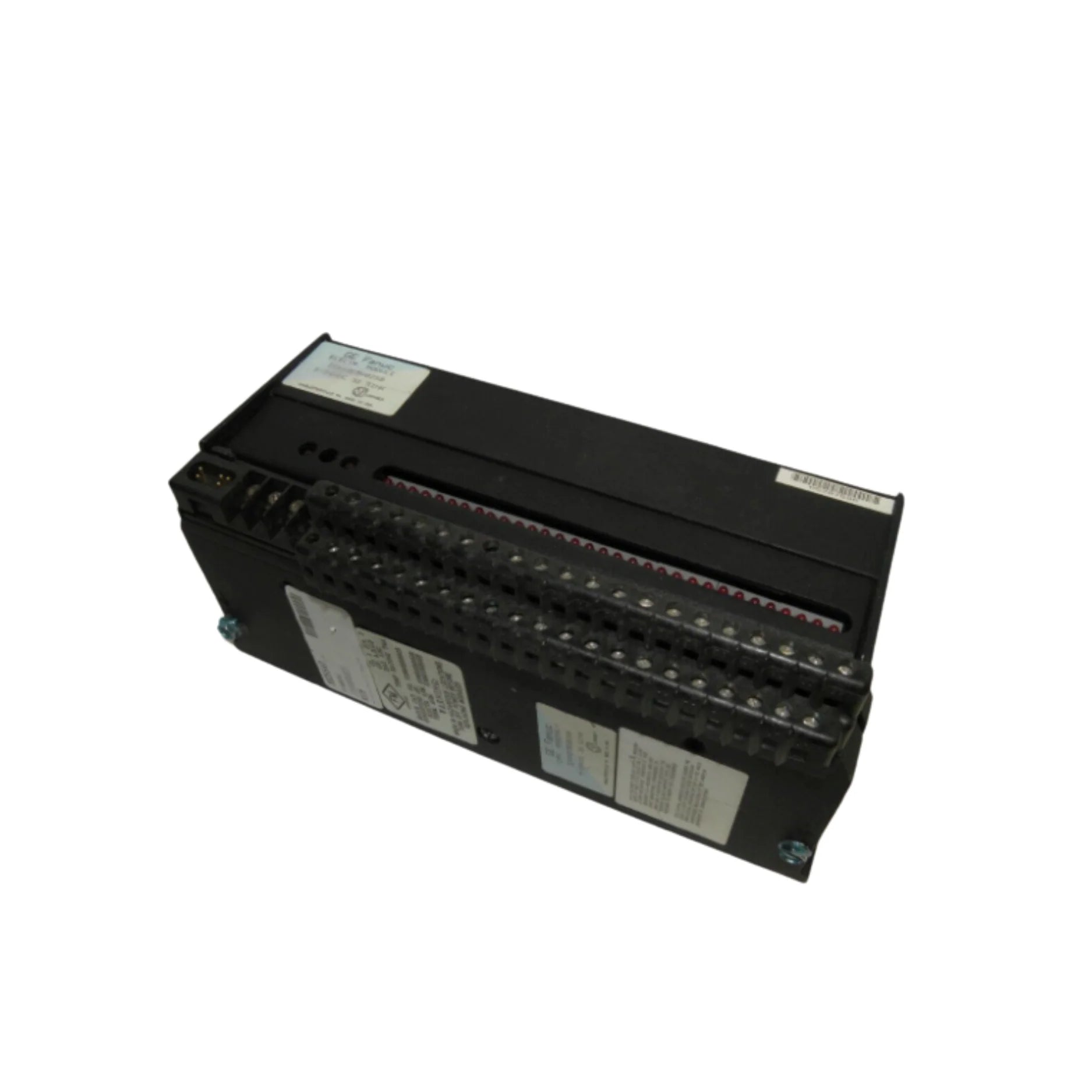 GE IC660BRD024 output block, 16-point 24 VDC sourcing logic, field-mountable for Genius I/O systems in industrial automation.